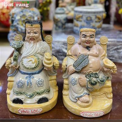 Tượng Tài Địa S2 Cao 25cm – Gốm Sứ Bát Tràng Chính Gốc